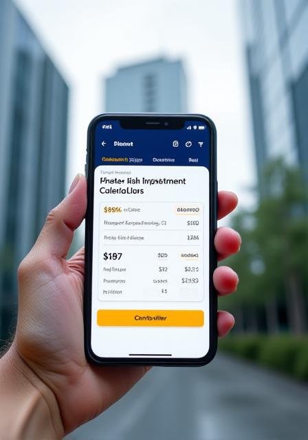 Mobile trading application showing risk management dashboard and price alerts